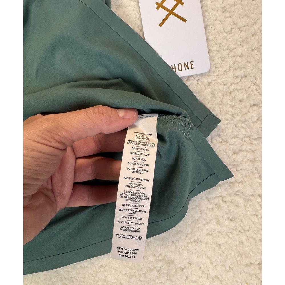 Rhone Womens Revive™ Rib Zip Tank, Green Smoke, Womens Size Large, NWT - Picture 5 of 8